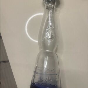 Chic Clear and Blue Bottle Empty Bottle!!